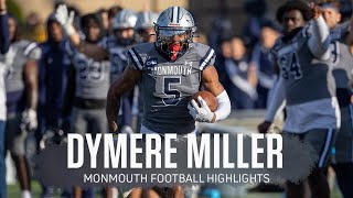 Dymere Miller Monmouth Football Highlights  2022  2023 CAA Football [upl. by Tellford]