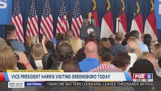 VP Harris holding rally at Greensboro Coliseum Thursday night [upl. by O'Connell822]