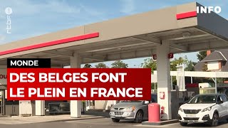 Essence  des Belges font le plein en France pour payer moins cher  JT RTBF [upl. by Calli449]