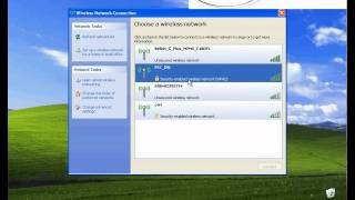 Connecting WiFi on Windows XP [upl. by Einner]