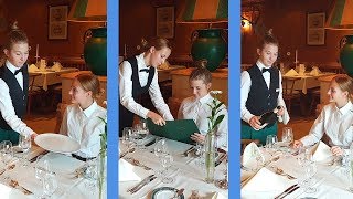 Waiter training Steps of Service Live recording of waiting tables Restaurant training video [upl. by Chloras696]