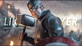 Captain America Lifts Mjolnir but it has quotLike a Prayerquot from Deadpool amp Wolverine with Flashbacks [upl. by Leinahtam]