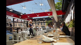 Retractable Roof and Enclosure at Gusto 101 Restaurant [upl. by Dawkins912]