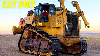 INSTALLING NEW TRACKS ON A D10T DOZER [upl. by Iaw]