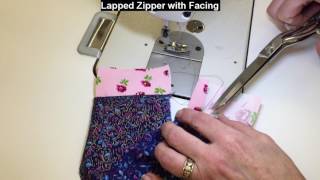 Lapped Zipper with Facing [upl. by Annahsirhc]