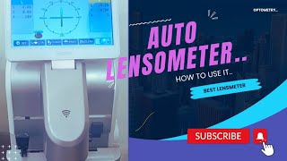 Automated lensmeter  How to use lensmeter  how to gain optical center marks on lensometer [upl. by Doble]