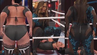 WWE 2K24 138 request stinkface match Nia Jax vs Big diva Jane [upl. by Trager347]