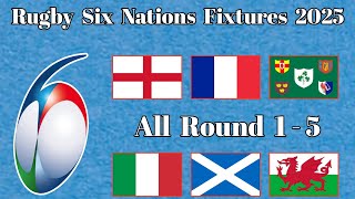 quotRugbyquot Six Nations Fixtures 2025 Rugbysixnations Rugby RBS [upl. by Hatch902]