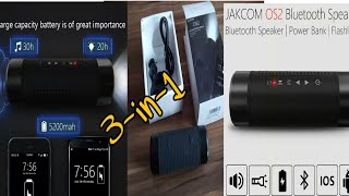 Jakcom OS2 Outdoor Bluetooth Speaker Waterproof 5200mAh Power Bank Bicycle Portable Subwoofer [upl. by Dunham]