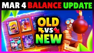 Balance Changes 34 OLD vs NEW  Clash Royale March Balance Update [upl. by Zetana541]