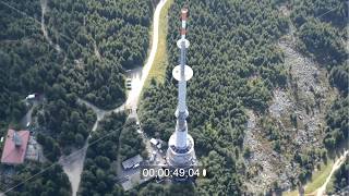 Sendeturm und Funkmast Sender Ochsenkopf in Bischofsgrün im Bundesland Bayern [upl. by Ladnyc]