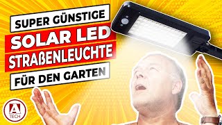 LED Solar Straßenleuchten für den Garten Gewerbeflächen oder Hofeinfahrten im Test [upl. by Korrie755]