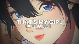 thats my girl  fifth harmony edit audio [upl. by Stroup]