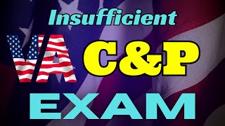 How To Handle An Insufficient 3rd Party Private VA Claim C amp P Exam [upl. by Melinda]