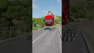 Trucks Vs Speed Bumb speedbump shorts beamngdrive beamng trucks bus car [upl. by Hyacinthe]