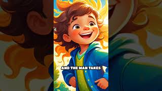 🍃🌞The Wind and the Sun Story in English  Moral Stories for Kids  Kids Bedtime Stories [upl. by Ahseek]