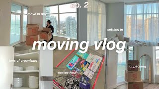 MOVING VLOG move in day unpack amp organize w me settling in apartment updates living alone 📦☁️ [upl. by Navannod884]