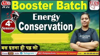 19 UPBTE Polytechnic 4th Semester Energy Conservation EC 2024  JE CLASSES Meerut [upl. by Annoeik]