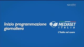 Mediaset Italia  Inizio programmazione giornaliera con bumper in loop mattutino [upl. by Jorgensen]