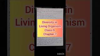 Diversity in living Organism  Class9  Chapter7  NCERT  Science  Question and Answers  PCC [upl. by Anayeek]