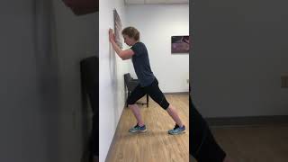 Wall calf stretch for calf pain [upl. by Annohs839]