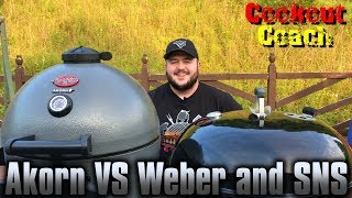 Weber 26 inch Kettle with Slow n Sear VS Char Griller Akorn [upl. by Adnirol]