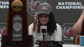 South Carolina National Championship Postgame Press Conference  2024 NCAA Tournament [upl. by Mohkos]