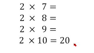 Tabla de multiplicar del 2 fácil y rápida [upl. by Kristo789]