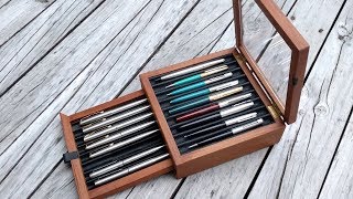 DIY Fountain Pen Display From Old Floorboard [upl. by Anahcra]