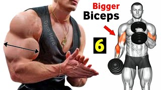 6 Biceps Exercises For Bigger Arms  Biceps Workout [upl. by Sabella]