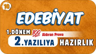 10Sınıf Edebiyat 1Dönem 2Yazılıya Hazırlık 📑 2023 [upl. by Chad]