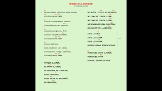 Himno a la caridad ♱ Camino Neocatecumenal [upl. by Crandale248]