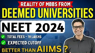 NEET 2024  All About Deemed Universities  Total Fees  Expected Cutoff ✅ neet2024 nta [upl. by Anizor235]