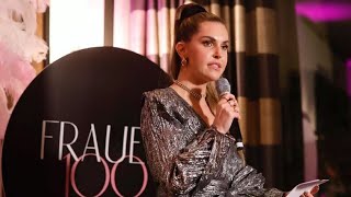 Ines Anioli amp ihre Rede auf der 100 Frauen Gala [upl. by Leoine]