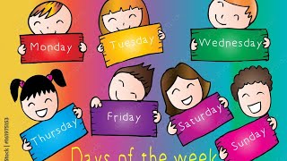 days of the week daysoftheweeksong weekdays [upl. by Elamaj]