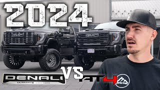 Is the NEW 2024 GMC 2500 Denali Ultimate BETTER than the AT4  Lifted Truck Builds Compared [upl. by Channa470]