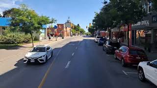 Bowmanville Passing through Picturesque Downtown Brick Houses and Stores [upl. by Htieh]