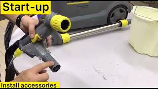 Installing and using Karcher Puzzi 101 deep cleaning machine is very easy [upl. by Wende]