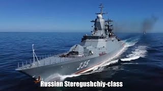 Russian Navy new Steregushchiyclass guided missile corvettes Top Facts [upl. by Gitt460]