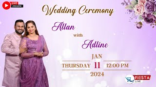 Wedding Ceremony Of ALLAN with ADLINE  Watch LIVE [upl. by Sension]