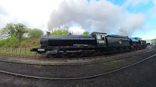 NYMR  Q6 and J27 double head and coal cam at Grosmont MPD [upl. by Anurb954]