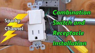 How to Install a Combination Switch and Receptacle [upl. by Minabe]