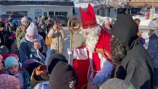 Der Nikolaus amp Knecht Ruprecht mit Kutsche in Hittisau 2023 [upl. by Eran]