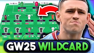 FPL DOUBLE GAMEWEEK 25 WILDCARD  BEST WILDCARD TEAM FOR GW25  Fantasy Premier League Tips 202324 [upl. by Mac]