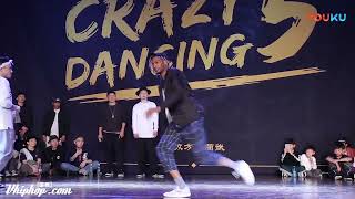 Slim Boogie VS Shark Bomb 騰仔  Popping 1 ON 1  Best 8  Crazy Dancing Vol 5 [upl. by Emearg]