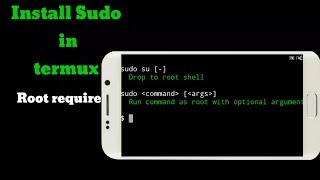 Install sudo install termux Root require [upl. by Chace367]