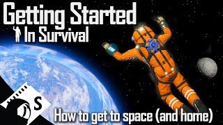 Going to Space  Getting Started in Space Engineers 6 Survival Tutorial Series [upl. by Giverin340]