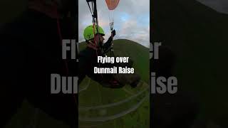 Flying over Dunmail Raise home to Grasmere paragliding hikeandfly lakedistrict mountains [upl. by Odnavres]