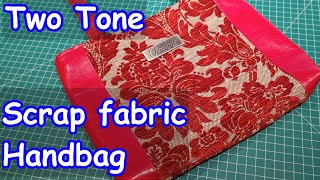 How to sew a zippered pocket Handbag add internal zippered pocket to vinyl amp upholstery fabric bag [upl. by Codd]