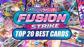 Top 20 BEST Pokemon TCG Cards Fusion Strike Set Review [upl. by Georgie331]